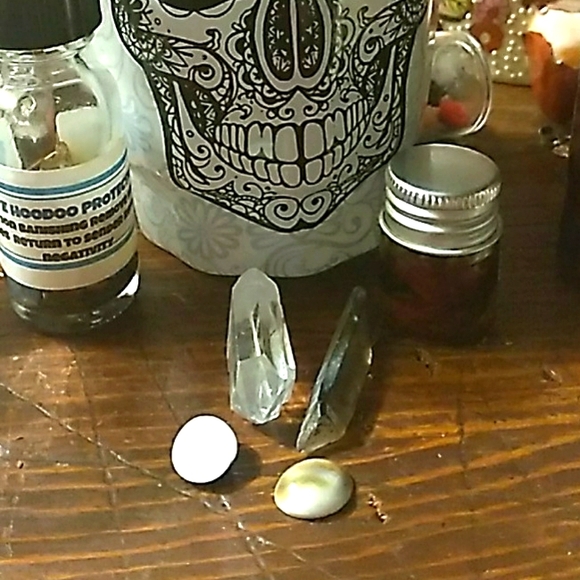 Skull protection candle crystals potion set lot - Picture 4 of 9